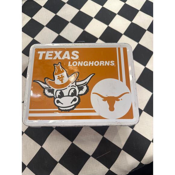 Texas Longhorn Metal Lunchbox with thermos 2007 football college Austin - Picture 1 of 5